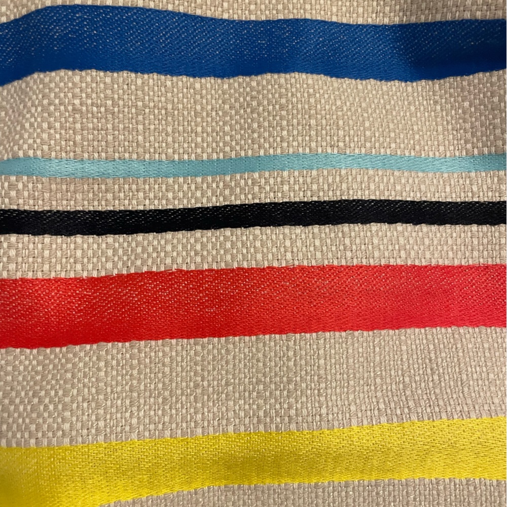 J. Crew Jacquard Stripe Fringe Hem Skirt Size 8 - Picture 5 of 6